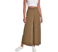 Urban Classics Women's Hose Ladies Modal Culotte Dress Pants, summerolive, S