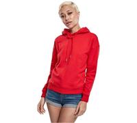 Women's hooded sweatshirt Urban Classic basic côtelés Rouge M