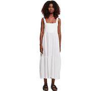 Urban Classics Women's Ladies 7/8 Length Valance Summer Dress, White, XS