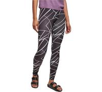Urban Classics Women's Ladies AOP Leggings, Geometric Black, XL