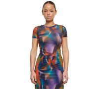 Urban Classics - Ladies AOP Mesh Multicolorreflection - T-Shirt - multicolored - XS - 90% Polyester, 10% Elastane XS
