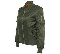 Urban Classics Womens Ladies Basic Bomber Jacket, Olive, M UK
