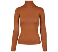 Urban Classics Women's Ladies Basic Turtleneck Sweater Sweatshirts, Toffee, 3XL Plus