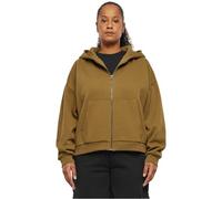 Urban Classics Women's Ladies Boxy Zip Hoody Hooded Sweatshirt, Summerolive, XL