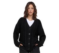 Urban Classics Women's Ladies Cabel Knit Cardigan Sweater, Black, L