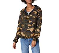Urban Classics Women's Ladies Camo Pull Over Jacket, Woodcamo, S