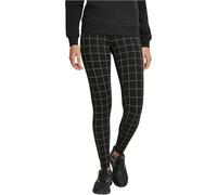 Urban Classics Women's Ladies Check High Waist Leggings Leggings Not Applicable, Black (Black/White 00826), 8 (Manufacturer Size: X-Small)