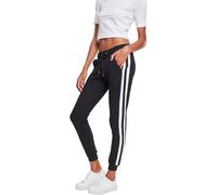 Urban Classics Women's Ladies College Contrast Sweatpants Jogger, Black/White/Black, 3XL