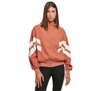 Urban Classics Women's Ladies Crinkle Batwing Jacket, Terracotta/whitesand, XL