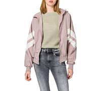 Urban Classics Women's Ladies Crinkle Batwing Jacket Warm, Duskrose/White Sand, M