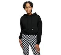 Urban Classics Women's Ladies Cropped Heavy Hoody Hooded Sweatshirt, Black, XS