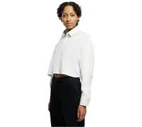 Urban Classics Women's Ladies Cropped Oversized Blouse, White, S