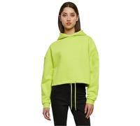 Urban Classics Women's Ladies Cropped Oversized Hoodie Hooded Sweatshirt, Frozenyellow, XS