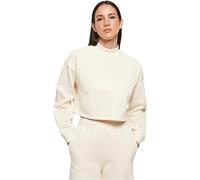 Urban Classics Women's Ladies Cropped Oversized Sweat High Neck Crew Sweatshirt, whitesand, 3XL
