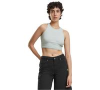 Urban Classics Women's Ladies Cropped Rib Top Undershirt, Frostmint, Large