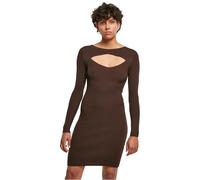 Urban Classics Women's Ladies Cut Out Dress Casual, Brown, L