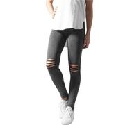 Urban Classics Women's Ladies Cutted Knee Leggings, Grey (acid black 706), X-Small
