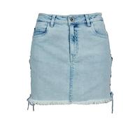 Urban Classics Women's Ladies Denim Lace Up Skirt, Blue (Blue Bleached 01375), 29