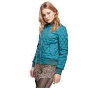Urban Classics Women's Ladies Diamond Quilt Nylon Jacket, Jasper, S