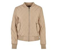 Urban Classics Diamond Quilt Nylon Padded Jacket Beige S Woman