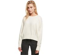 Urban Classics Women's Ladies EcoVero Oversized Basic Sweater Sweatshirt, Whitesand,