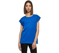 Urban Classics Women's Ladies Extended Shoulder Tee Basic Capsleeves, Shortsleeve T-Shirt Top with Crew Neck, brightblue, XXL