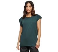 Urban Classics Women's Ladies Extended Shoulder Tee T-Shirt, Green (Bottle Green 02245), Large