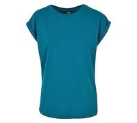 Urban Classics Women's Ladies Extended Shoulder Tee T-Shirt, Watergreen, XL