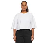 Urban Classics Women's Ladies Heavy Organic Oversized Cropped Tee T-Shirt, White, XXXXXL