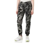 Urban Classics Ladies High Waist Camo Cargo Pants Cargo Trousers dark camo 26