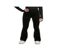 Urban Classics Women's Ladies High Waist Rib Velvet Flared Leggings Yoga Pants, Black, S