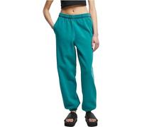 Urban Classics Women's Ladies High Waist Stone Washed Sweat Pants, Watergreen, M