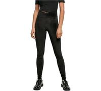 Urban Classics - Ladies High Waist Velvet Black - Leggings Medium