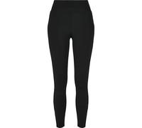 Urban Classics Women's Ladies Highwaist Shiny Stripe Leggings, Black/Black, L