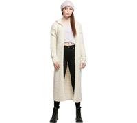 Urban Classics Women's Ladies Hooded Feather Cardigan Sweatshirt, whitesand, XS