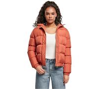 Urban Classics Hooded Puffer Jacket Red M Woman
