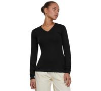 Urban Classics Women's Ladies Knitted V-Neck Sweater Sweatshirt, Black,