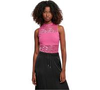 Urban Classics Women's Ladies Laces Bodysuit T-Shirt, Pink, M