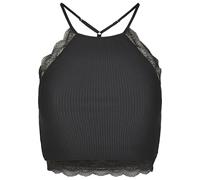 Urban Classics Women's Ladies Laces String Top Vest Not Applicable, Black (Black 00007), Medium
