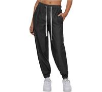 Urban Classics Women's Ladies Light Denim Jogpants Pants, Black,