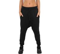 Urban Classics Women's Ladies Light Fleece Sarouel Pant Sports, Black (Black 7), M