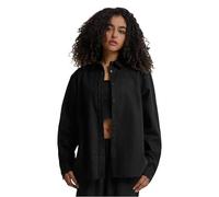 Urban Classics Linen Mixed Oversized Long Sleeve Shirt