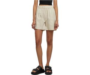 Urban Classics Women's Ladies Linen Mixed Shorts Shorts, Softseagrass,
