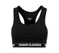 Urban Classics Logo Sports Bra Black XL Woman