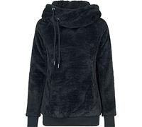 Urban Classics Ladies Long Teddy Hoodie Hooded sweater black L