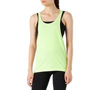 Urban Classics Women's Ladies Loose Burnout Tank Top Sports Shirt, Neon Yellow, XS
