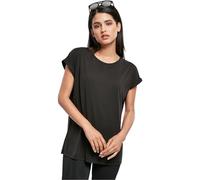 Urban Classics Women's Ladies Modal Extended Shoulder Tee T-Shirt, Black, Large