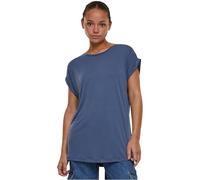Urban Classics Women's Ladies Modal Extended Shoulder Tee T-Shirt, Vintage Blue, S