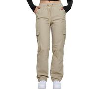 Urban Classics Women's Ladies Nylon Cargo Pants, Concrete, XL