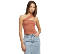 Urban Classics Women's Ladies One Strap Top Cami Shirt, Terracotta,